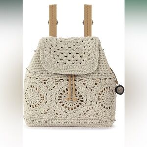 The Sak Tan Crochet Backpack